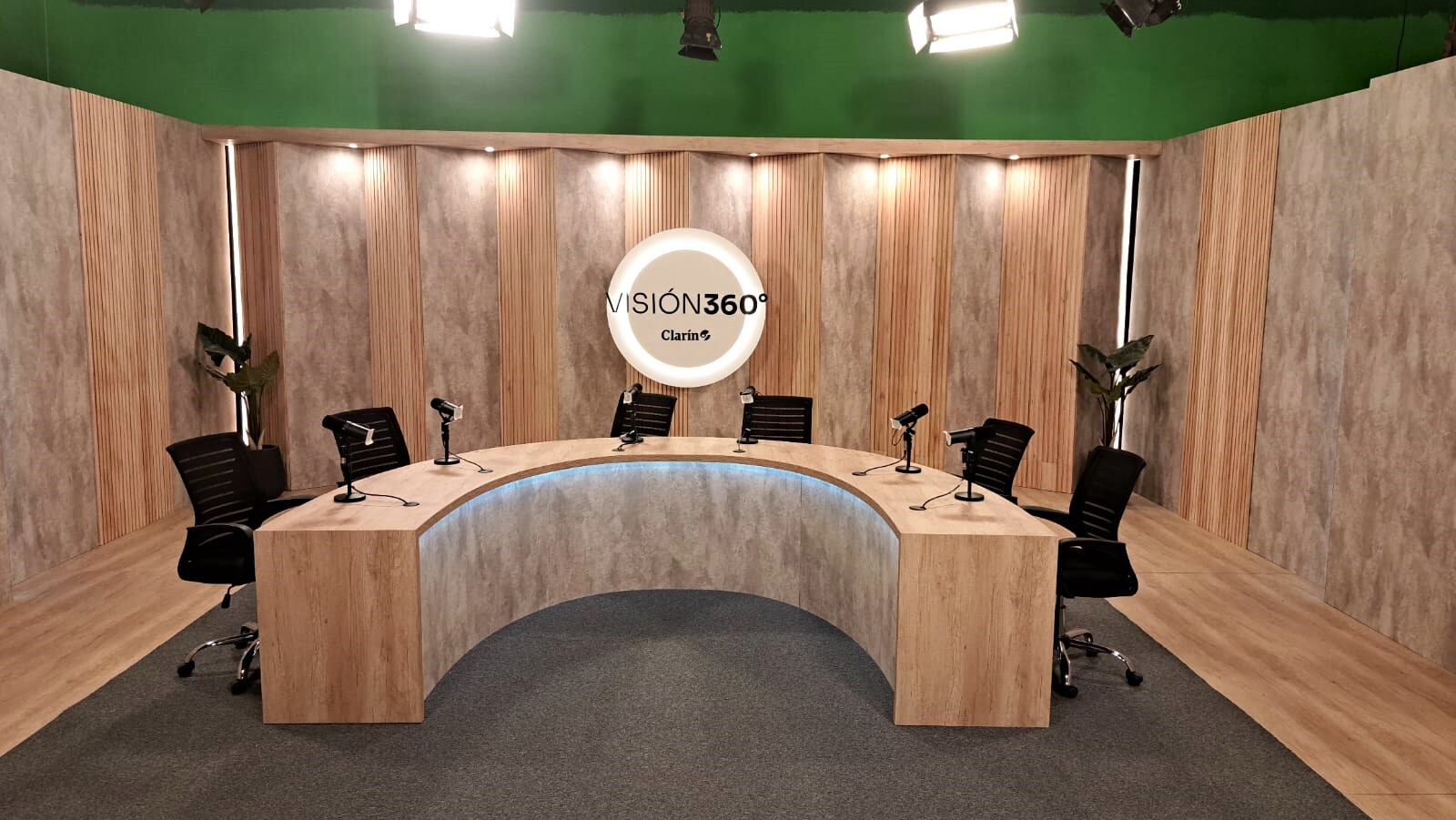 Clarin, Escenografía Podcast Visión 360, 2025